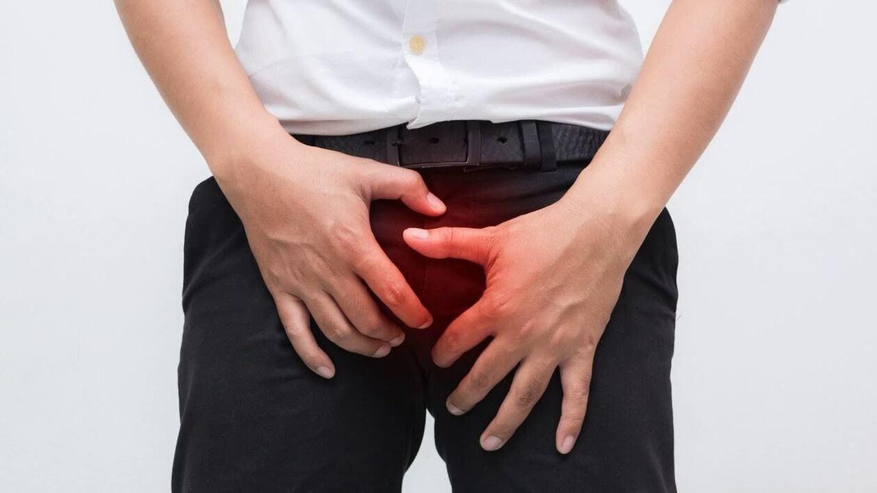 Péng an de Genitalien mat Prostatitis